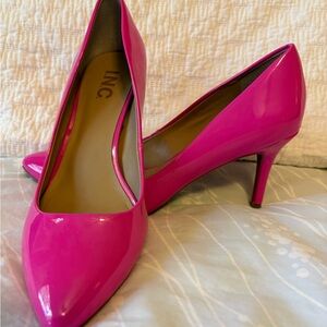 Hot Pink Patent Leather Heels